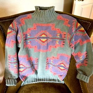 Ralph Lauren Country Hand Knit 💯% Cotton Sweater